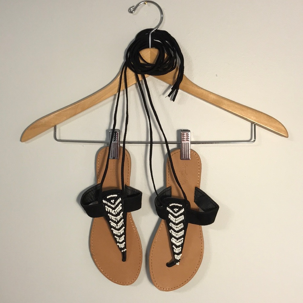 Beaded Sandler’s that can be tied up